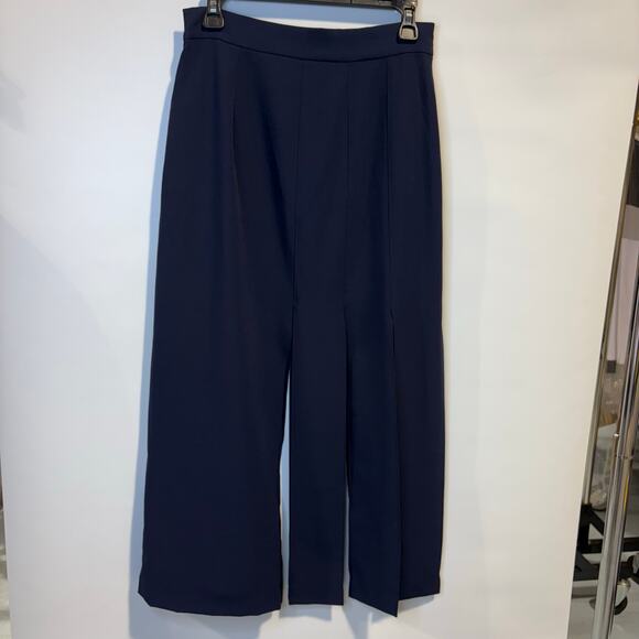 ZARA FUNKY FRAYED MIDI SKIRT NAVY - UNIQUE - SIZE M - Picture 2 of 7